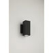 Arena 70 LED 7.09 inch Black Outdoor Wall Mount